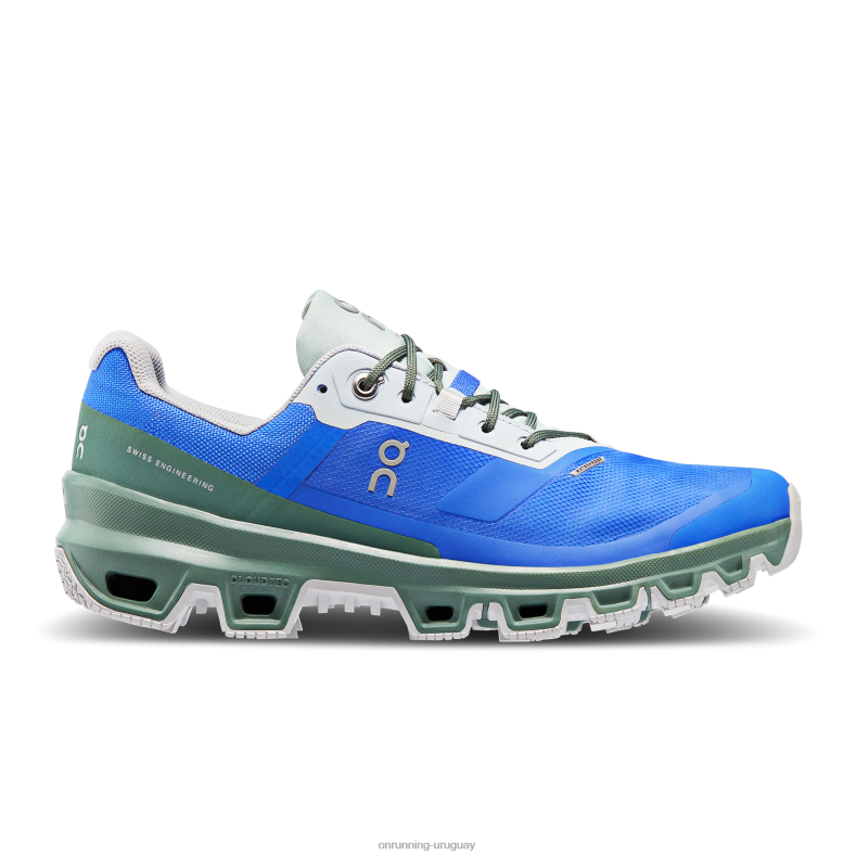 On Running aventura en la nube impermeable mujer JV6F666 cobalto/hiedra