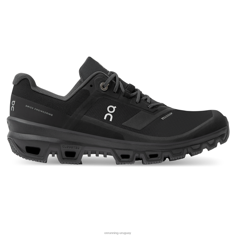 On Running aventura en la nube impermeable mujer JV6F669 negro