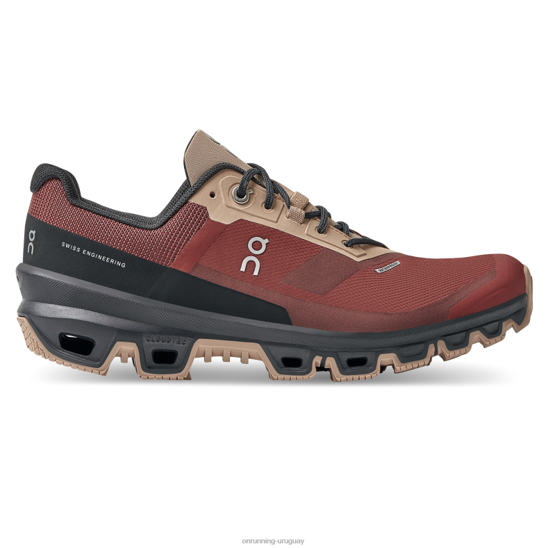 On Running aventura en la nube impermeable mujer JV6F670 rubí/imán